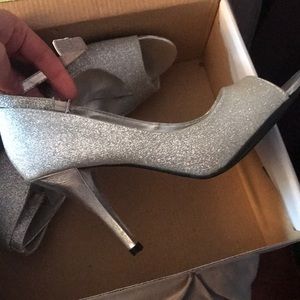 Rampage Shoes - Rampage silver open toed shoes Rampage Shoes - Rampage silver open toed shoes